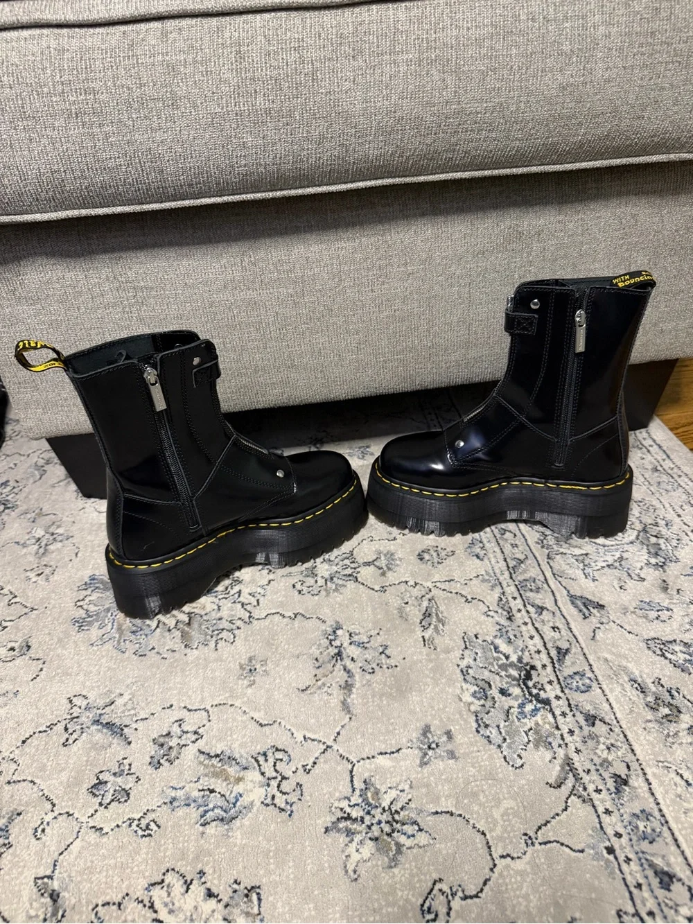 Dr Martens Jetta Hi Max Leather Platform Boots